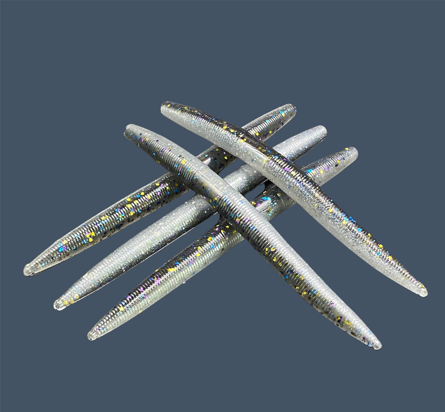 Boomstick is a senko-style stickbait for flipping, skipping, and casting, displayed in Bait Fish for different fishing conditions in freshwater fishing. Great addition to any anglers tackle box