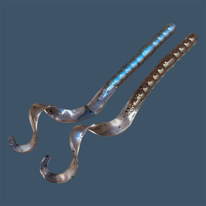 Soft plastic curly/ribbon tail worm 7.5-inch with realistic movement and versatile design for Texas and Carolina rigs. 7.5" Curl Tail Worm shown in Carolina Blues