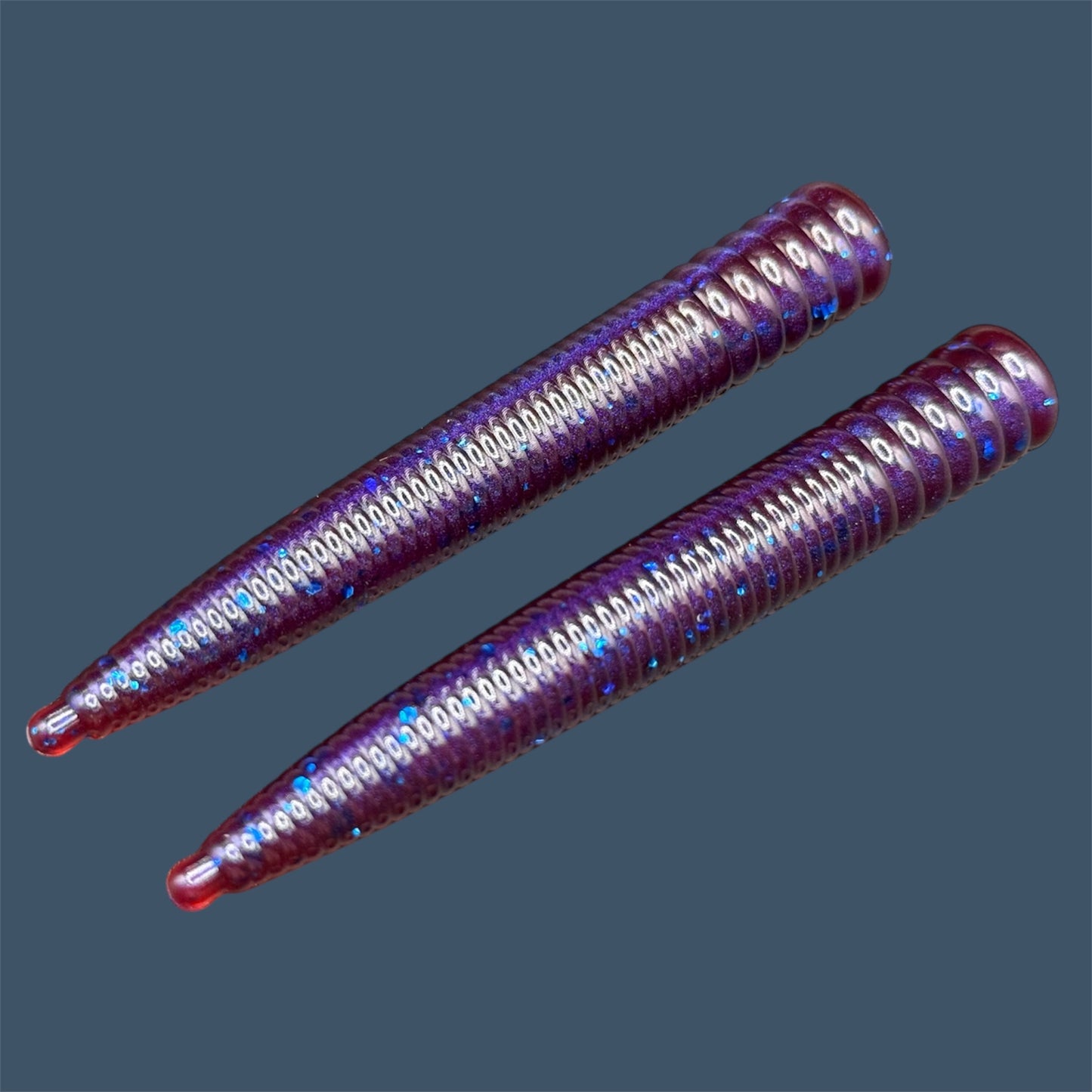 Small-profile N3D bait designed for ned rigs, shown in the color Plum Pearl, great for enticing finicky fish