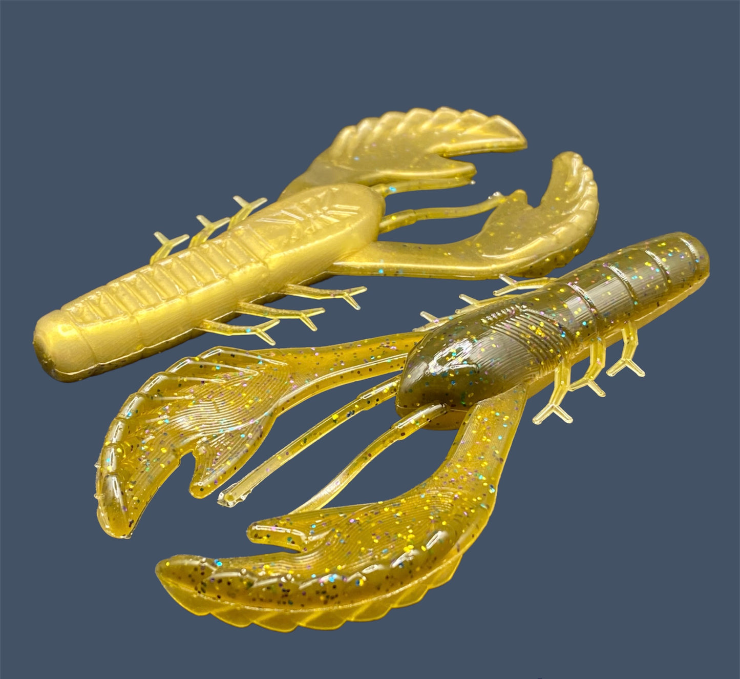 Commotion Craw craw style bait with hard-kicking claws and 4-inch frame, shown in Golden Gill