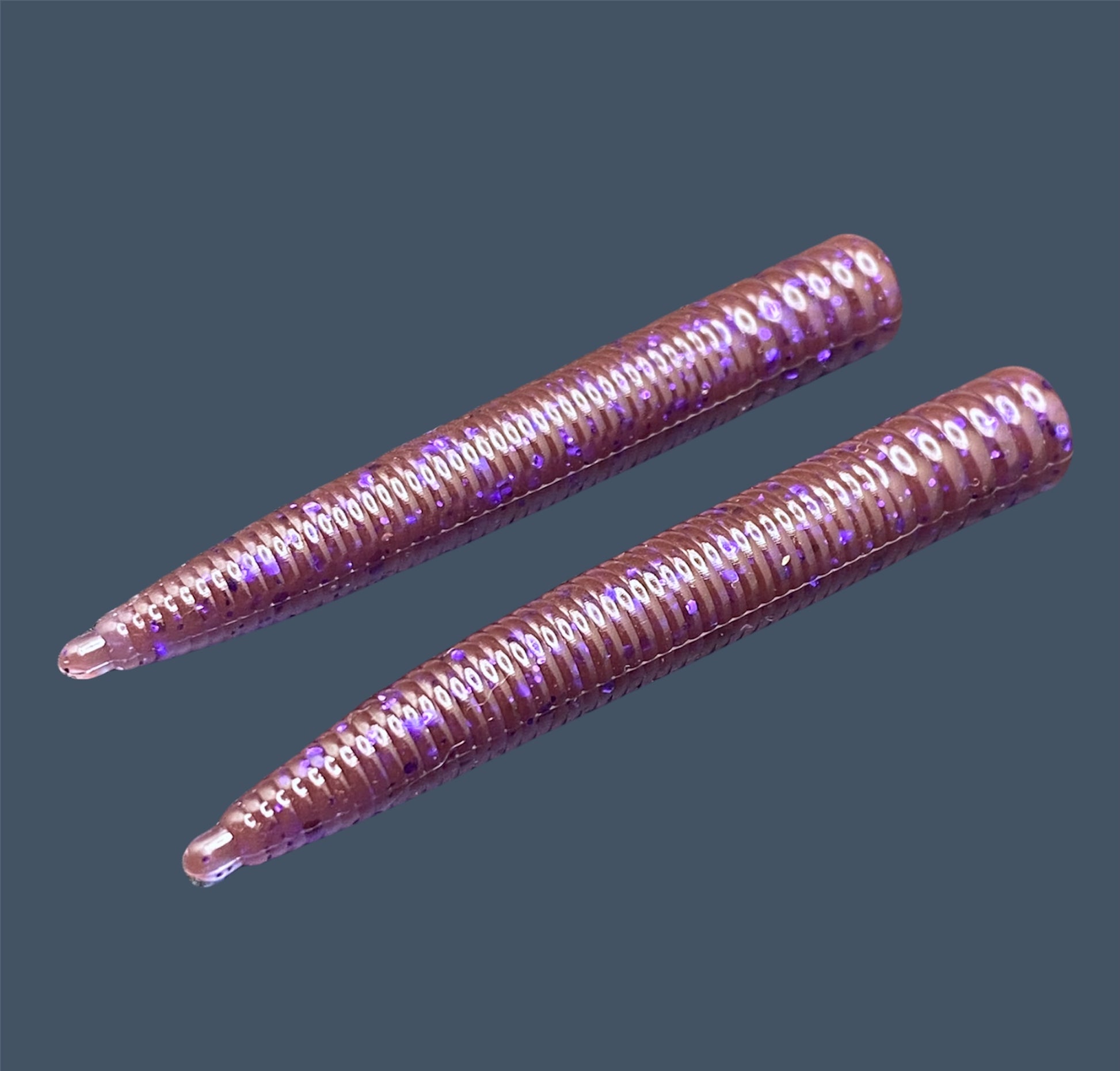 Small-profile N3D bait designed for ned rigs, shown in the color Overload (Purple), great for enticing finicky fish