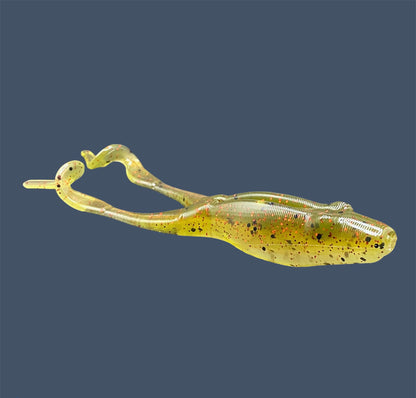 Tennessee Toad soft plastic frog bait with a weedless 4-inch robust body and long legs, designed for topwater and subsurface fishing, shown in Watermelon Red Pearl a proven fish-catching color